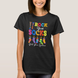 World Down Syndrome Day Rock Your Socks Awareness T-Shirt