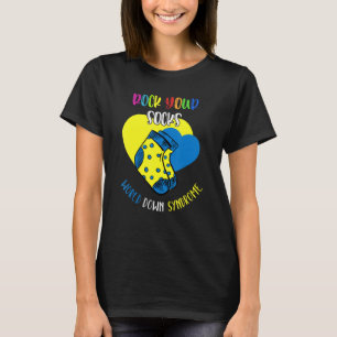 World Down Syndrome Day Rock Your Socks Awareness  T-Shirt