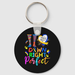 World Down Syndrome Day Rock Your Socks T21 Awaren Keychain