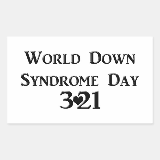 World Down Syndrome Day Sticker (Front)