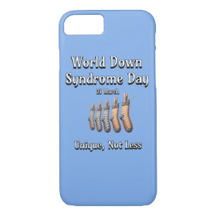 World Down Syndrome Day.  Unique not Less Case-Mate iPhone Case
