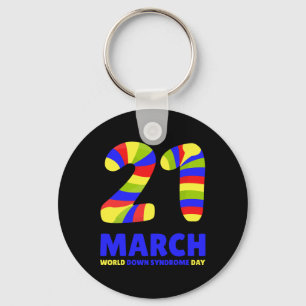 World Down Syndrome Day Women Kids  Keychain