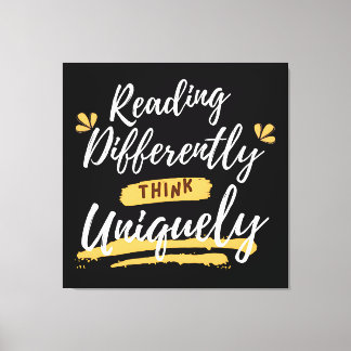 world dyslexia awareness  canvas print