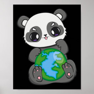 World Earth Day Earthday Panda  Poster
