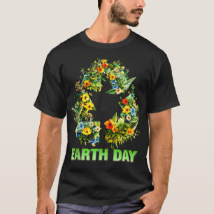 World Earth Day Men Women Kids Floral Earth Day Re T-Shirt