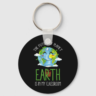 World Earth Day Planet Teachers 2021 Clroom Funny Keychain