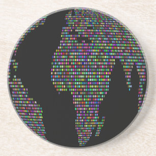 world earth planet globe map coaster