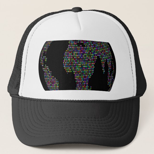 world earth planet globe map trucker hat (Front)