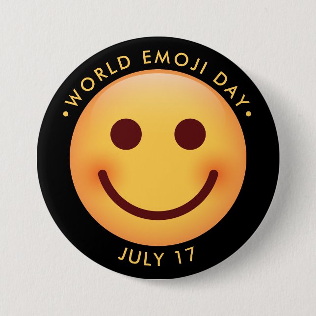 World Emoji Day 3 Inch Round Button (Front)