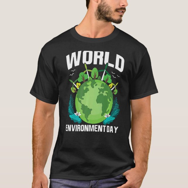 World Environmeent Day Earth  Outfit Earth T-Shirt (Front)