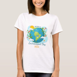 World Environment Day 2023 Custom Text Planet T-Shirt