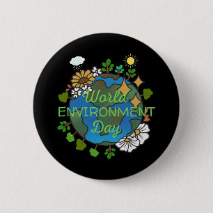 World Environment Day 2 Inch Round Button