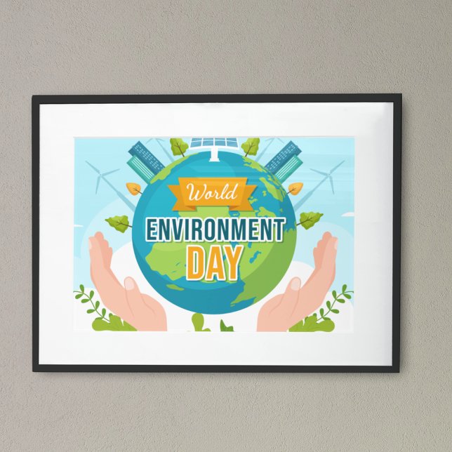 World Environment Day 5 June Save Our Planet Poster (Poster available in various sizes.)