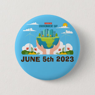 World Environment Day customizable custom 2 Inch Round Button