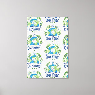 World Environment Day - Happy Earth Illustration Canvas Print