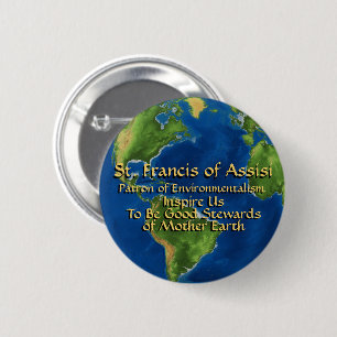 World Environment Day & St Francis of Assisi 2 Inch Round Button