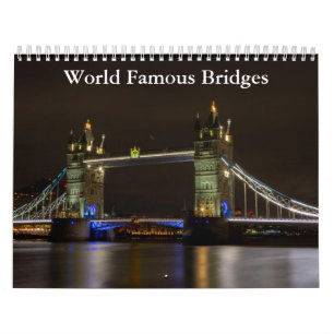 World Famous Bridges 2026 Calendar