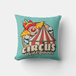 World Famous Circus Throw Pillow