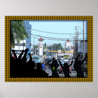 World Famous 'Half Way-Tree' Poster