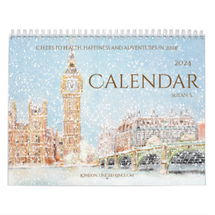 World famous Landscape  painting  calendar 2024 