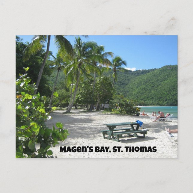 World famous Magen's Bay, St. Thomas Postcard (Front)