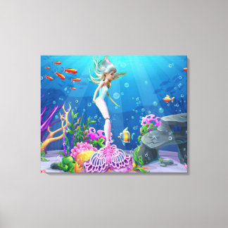 World Famous Mermaid. Canvas Print