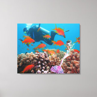 World Famous Mermaid. Canvas Print