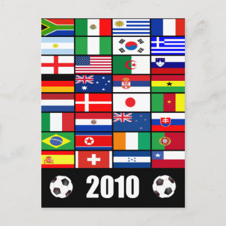 World Flags 2010 Postcard