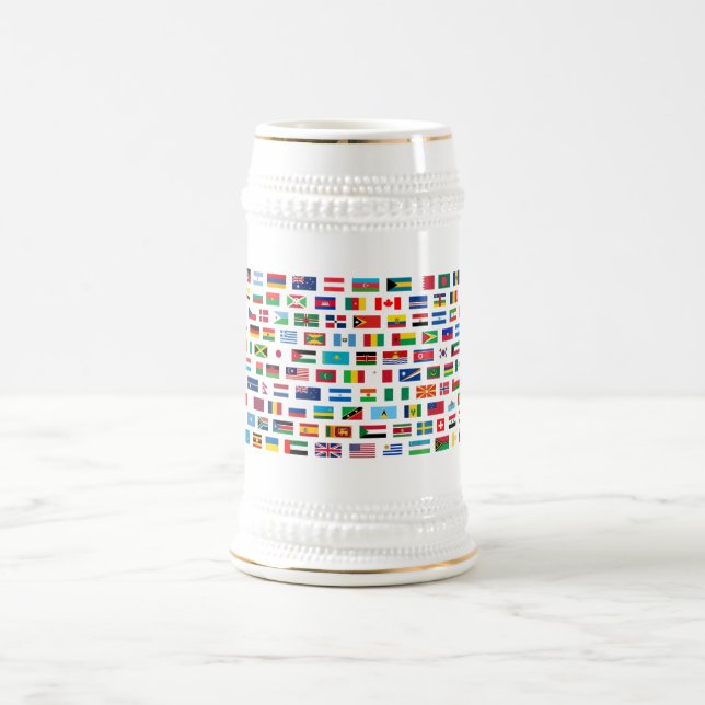 World flags beer stein (Center)