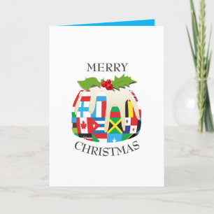 WORLD FLAGS Christmas Holiday Card