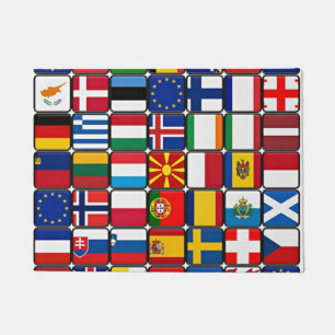 World Flags collection, international Doormat