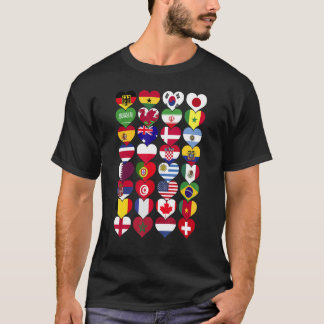 World Flags  Countries of the World International T-Shirt