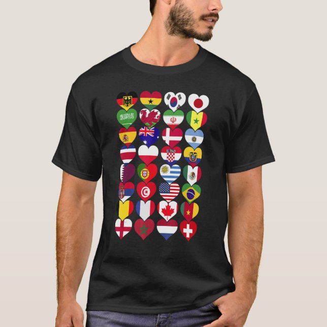 World Flags  Countries of the World International T-Shirt (Front)