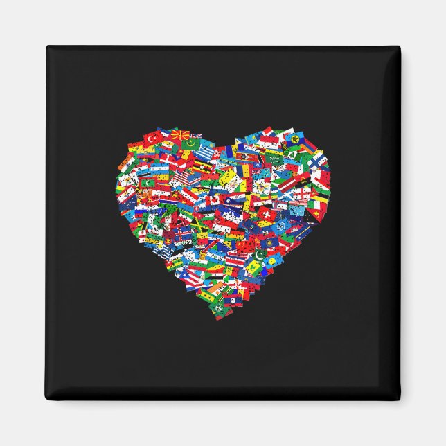 World Flags Earth Day 1  Magnet (Front)