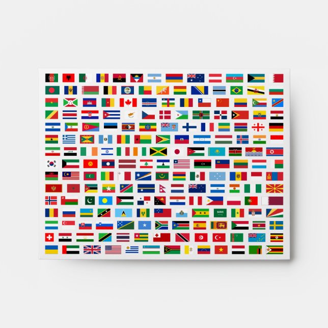 World flags envelope (Front)