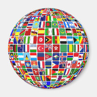 World Flags Globe, International,