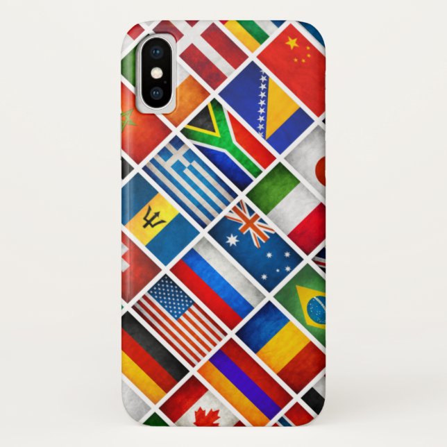 World Flags Iphone X Case (Back)
