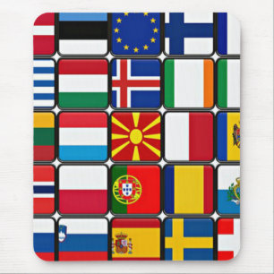 World Flags Mouse Pad
