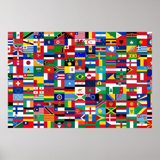 World Flags Poster (Front)