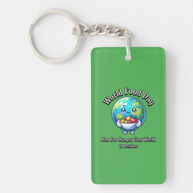 World Food Day. 16 October Keychain (Front)