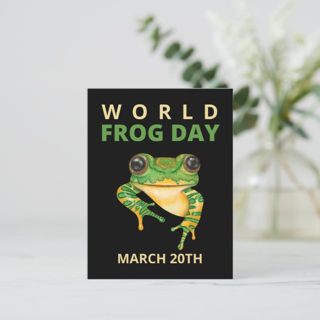 World Frog Day Postcard (Standing Front)