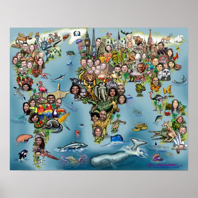 World Fun Map Poster (Front)