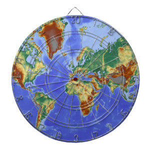 World Geographic International Map Dartboard