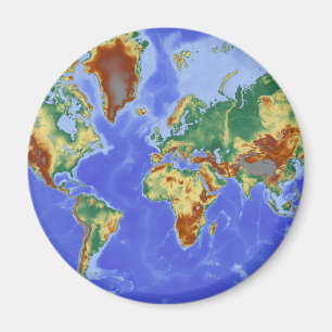 World Geographic International Map Magnet