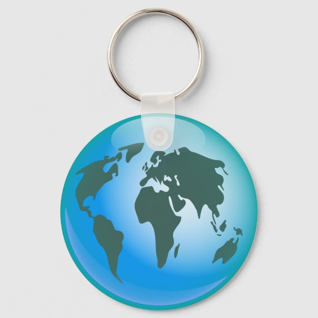 World Globe Keychain (Front)