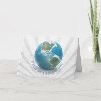world globe with clouds birthday