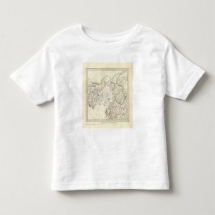 World, gnomonic proj V North Pole 45 N Lat Toddler T-shirt