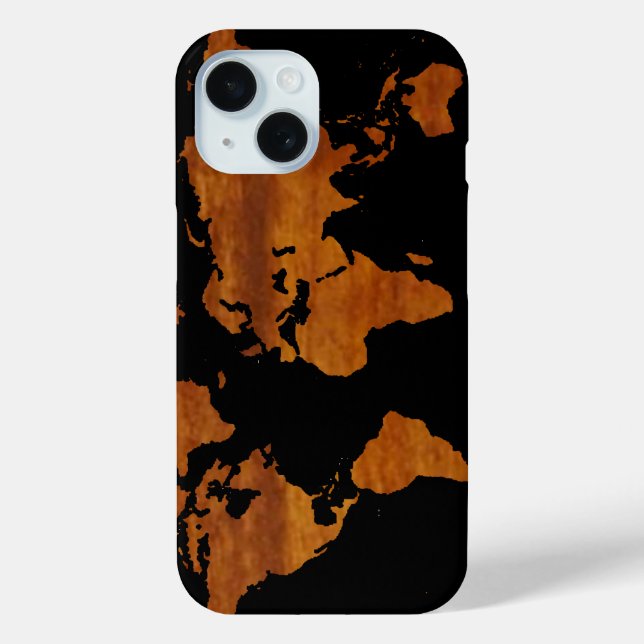 World graphic Map Case-Mate iPhone Case (Back)
