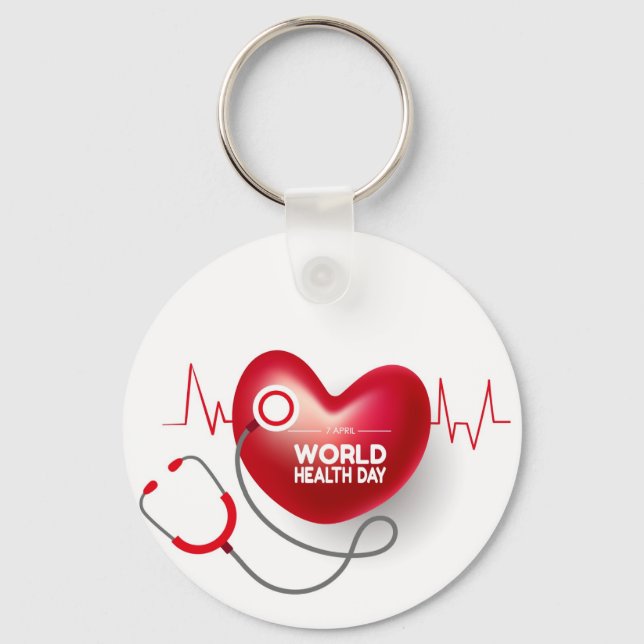 World Health Day   Keychain (Front)