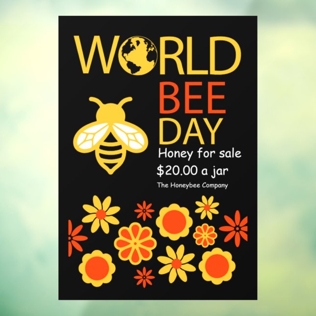 World Honey Day May 20 Window Cling (Sheet 3)